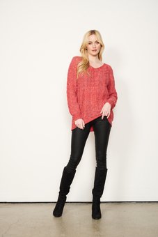Holmes & Fallon - Soft V Neck Jumper-tops-Mhor