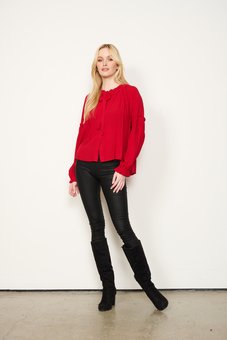 Holmes & Fallon - Ruffles Blouse-tops-Mhor