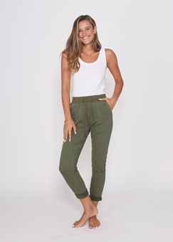 Monaco-Riley Jogger Khaki-bottoms-Mhor