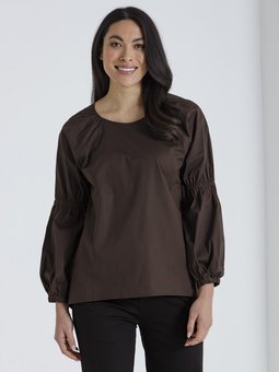 Marco Polo - Gathered Sleeve Top-tops-Mhor
