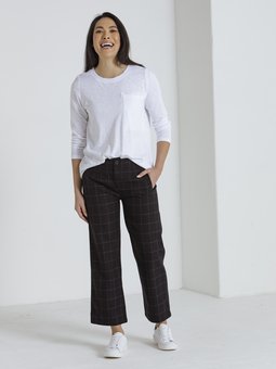 Marco Polo - 7/8 Check Pant-bottoms-Mhor
