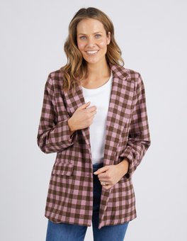 Elm - Spencer Check Blazer-tops-Mhor
