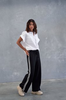 Style Laundry - Wide Leg Stripe Pant-bottoms-Mhor