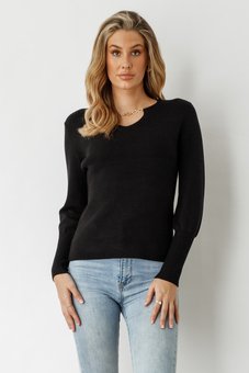 Holmes & Fallon-Neck Trim Jumper-tops-Mhor