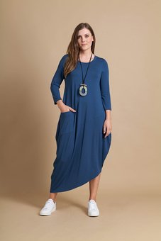 Esplanade-Asymmetric Cocoon Dress-dresses-Mhor
