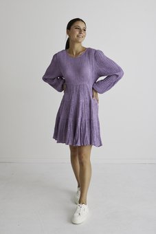 Ivy & Jack - Bella Mauve Tiered Mini Dress-brands-Mhor