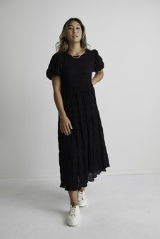 Ivy + Jack - Graceful Shirred Dress-tops-Mhor