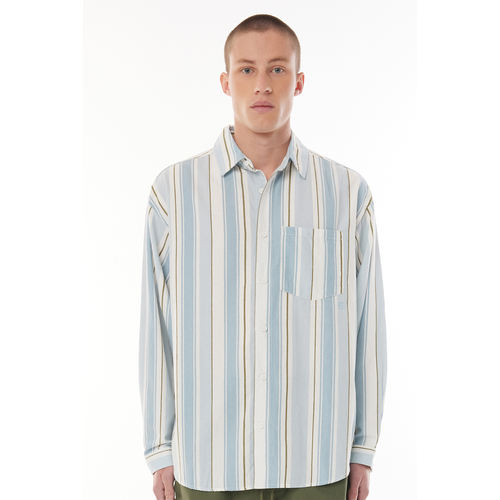 Huffer - Blue Lines Cube Shirt