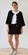 White On Black - Button Jacket