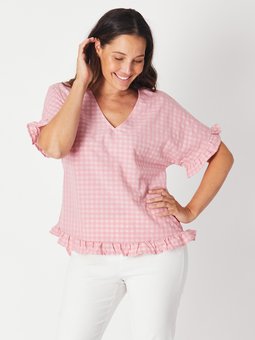 Luna Sky - Ruffle Top-tops-Mhor