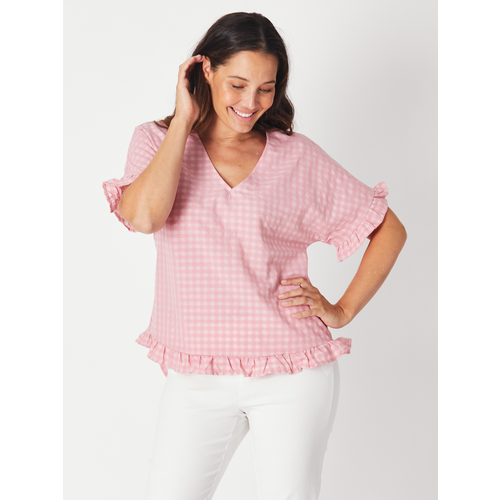 Luna Sky - Ruffle Top