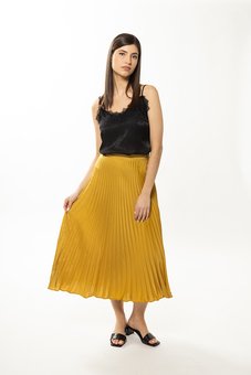 Leila + Luca - Enticing Pleated Skirt-bottoms-Mhor