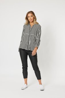 Threadz-Tina Stripe Shirt-tops-Mhor