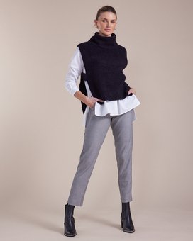 Marco Polo - Roll Neck Vest-tops-Mhor