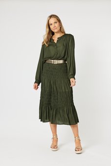 Hammock & Vine - Luxe Shirred Skirt-bottoms-Mhor
