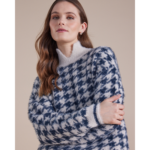 Marco Polo - L/S Houndstooth Sweater