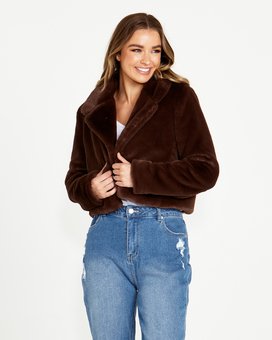 Sass - Xanthe Cropped Fur Jacket-tops-Mhor