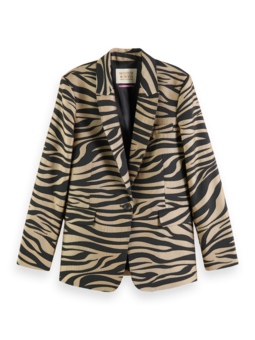 Scotch & Soda - Tiger Jacquard Blazer-tops-Mhor
