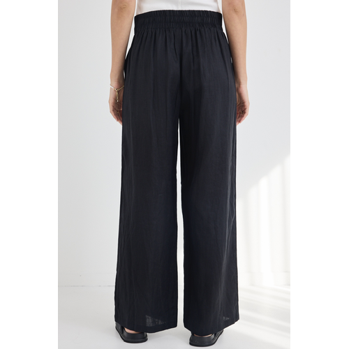Among the Brave Guardian Linen Pull On Wide Leg Pants (Stone) main image 1