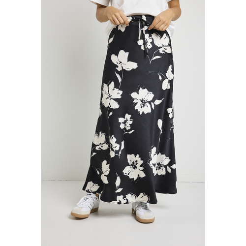 Stories Be Told-Floral Bias Ct Skirt