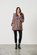 Holmes & Fallon-Chevron Faux Fur Coat
