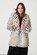 Holmes & Fallon-Chevron Faux Fur Coat
