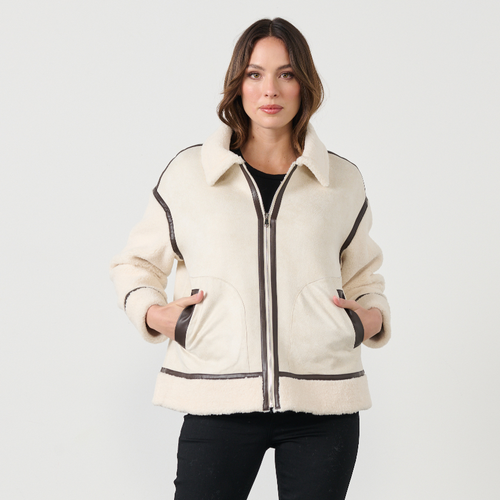 Holmes & Fallon-Faux Suede Jacket