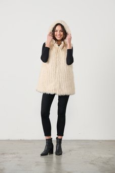Holmes & Fallon-Reversible Faux Fur Vest-tops-Mhor