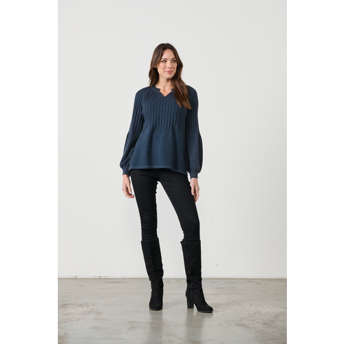 Holmes & Fallon-Half Rib Knit Top
