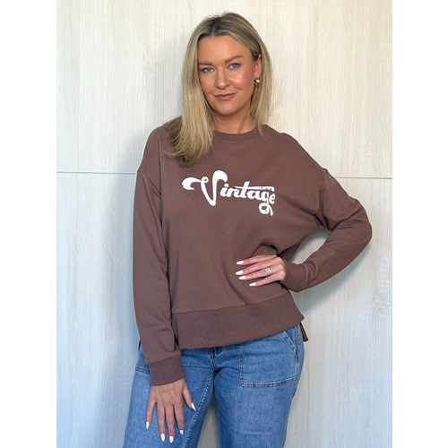 Threadz-Sweatshirt Chocolate