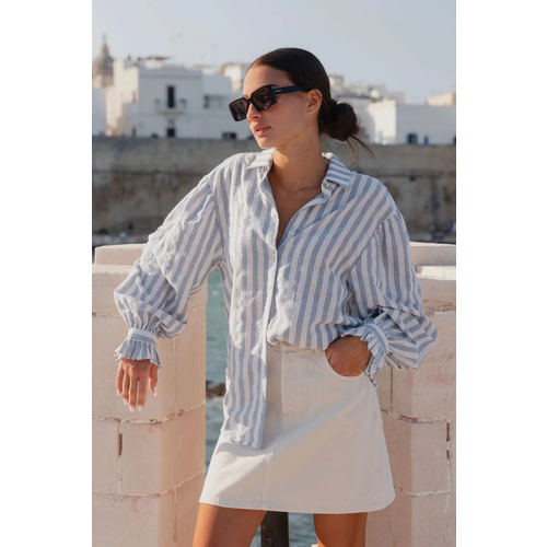 By Rosa-Connection Blue Shirt