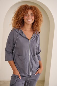 Gelatu-3/4 Sleeve Jacket-tops-Mhor