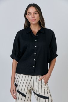 Naturals-Linen Top-tops-Mhor