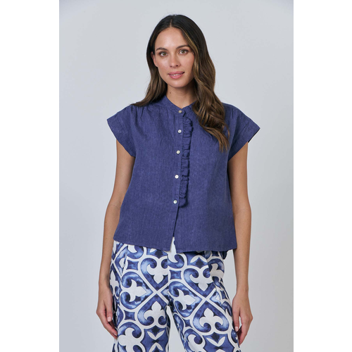 Naturals-Ruffle Blouse