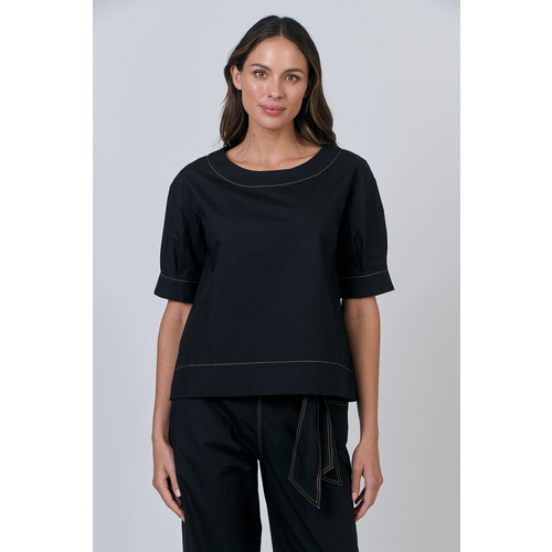 Naturals-Poplin Top