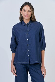 Naturals-Chambray Shirt-tops-Mhor