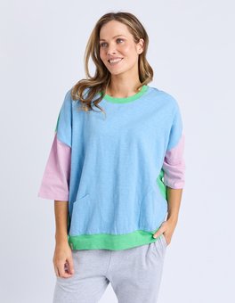 Elm - Maize Colour Block Sweat-tops-Mhor