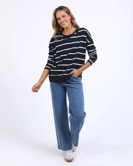 Foxwood-Jayne Stripe Throw On-tops-Mhor