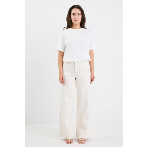 Among The Brave-Zoey Ecru Petite Jean