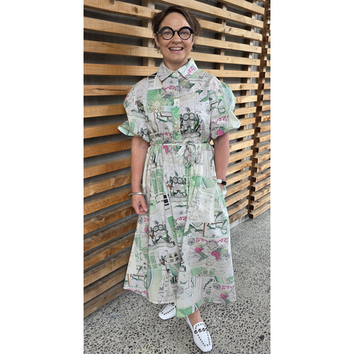 Liberty Rose-Print Shirt Dress