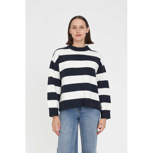Huffer-Mackie Stripe Knit Crew