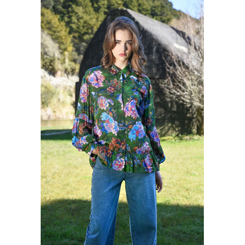 Coop-Flounce On Blouse