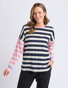 ELM-Gaeb Stripe LS Tee-tops-Mhor