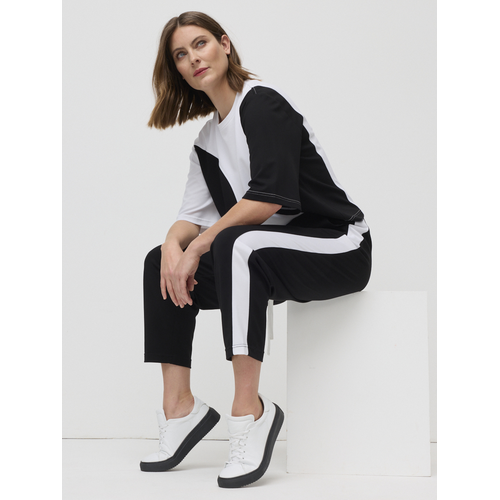 Marco Polo-Side Stripe Ponte Legging