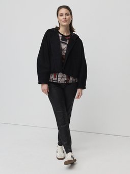 Marco Polo-Wool Blend Hooded Jacket-tops-Mhor