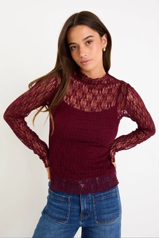 Among The Brave-Giving Lace Top-tops-Mhor