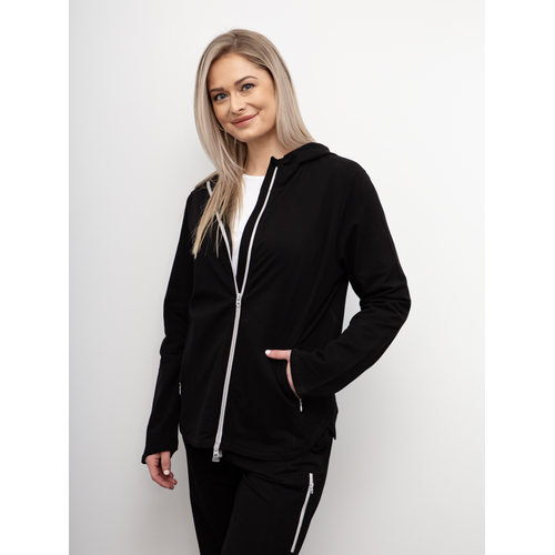 White On Black-Short Zip Jkt