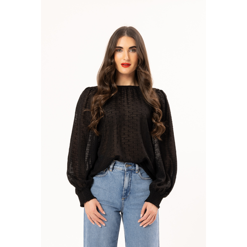 Seeking Lola-Honeycombe Blouse