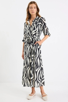 Among The Brave-Cyprus Zebra Midi Dress-brands-Mhor