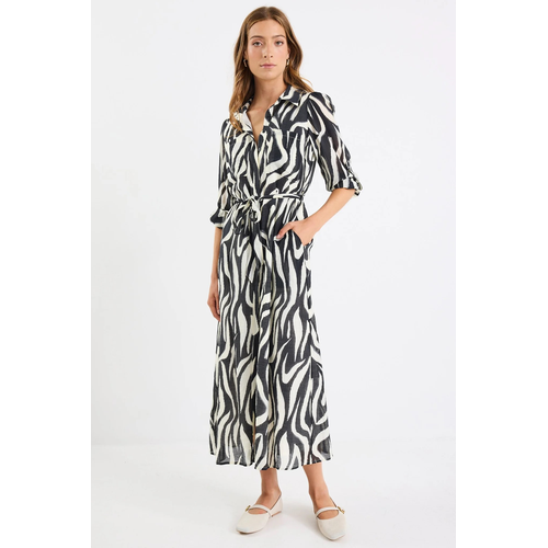 Among The Brave-Cyprus Zebra Midi Dress